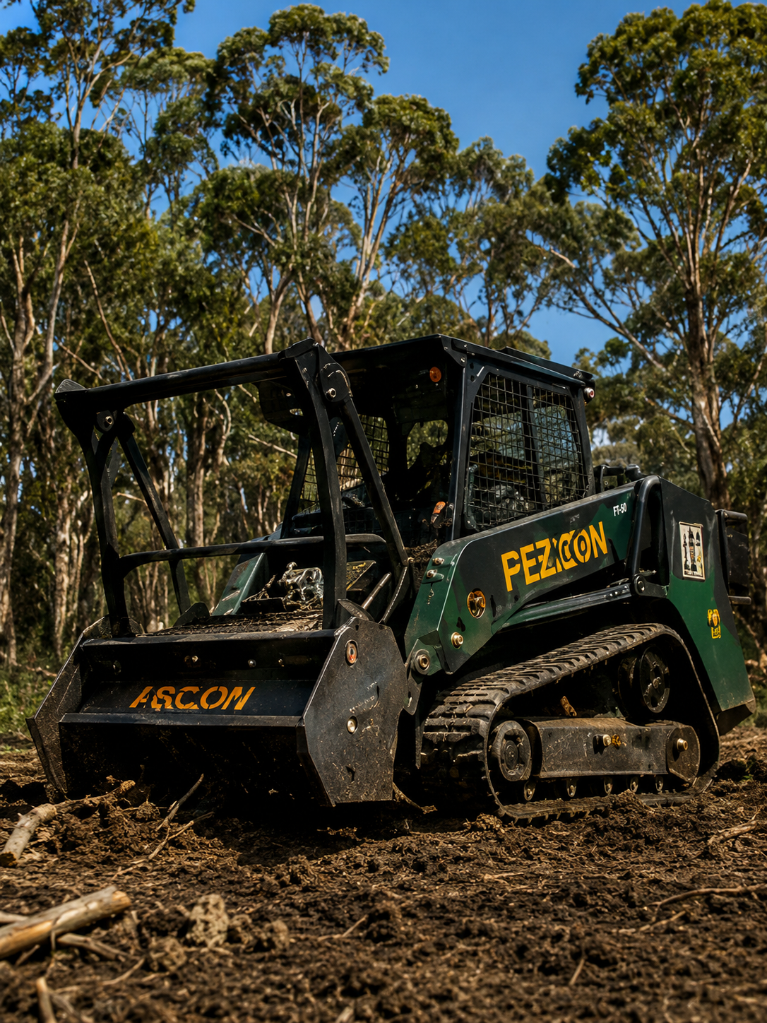 PT110 POSI-TRACK WITH FECON MULCHER HEAD